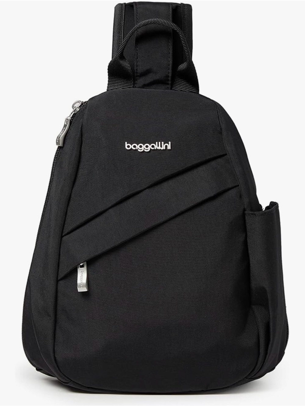 Baggallini Black Compact Sling Backpack